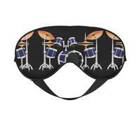 Masque pour les yeux double face imprimé jazz - Occultant pour dormir - Masque de sommeil confortable pour toutes les occasions