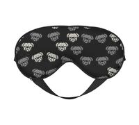 Masque pour les yeux double face imprimé tête de bouledogue américain, occultant pour dormir, masque de sommeil confortable pour toutes les occasions
