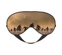 Masque pour les yeux double face imprimé zombie, occultant pour dormir, masque de sommeil confortable pour toutes les occasions
