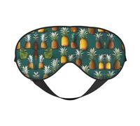 Masque pour les yeux doux à imprimé fruits tropicaux pour homme et femme confortable avec sangle réglable pour voyage, yoga, sieste, travail