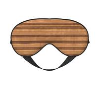 Masque pour les yeux doux à texture de couleur bois original, imprimé sur toute la surface, 96 % polyester, 4 % élasthanne
