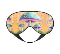 Masque pour les yeux doux aux champignons fantaisie, imprimé sur toute la surface, 96 % polyester, 4 % élasthanne