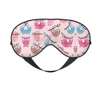 Masque pour les yeux doux avec imprimé paresseux coquins pour homme et femme confortable avec sangle réglable pour voyage, yoga, sieste, travail
