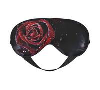 Masque pour les yeux doux double face imprimé rosée - Design réversible - Réglable pour un ajustement parfait - Bloque la lumière du masque pour les yeux