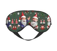 Masque pour les yeux doux double face réversible avec imprimé nains fantaisie, réglable pour un ajustement parfait, bloque la lumière du masque pour les yeux