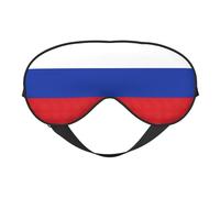 Masque pour les yeux doux et confortable avec imprimé drapeau russe et doux pour dormir