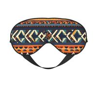 Masque pour les yeux doux et léger avec motifs nationaux africains - Respirant - Occultant - Pour voyage, sieste, yoga, méditation