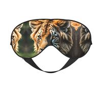 Masque pour les Yeux Doux Imprimé Animaux Africains - Sommeil Confortable, Ombrage Nuit Élastique, Couvre Yeux pour Voyage Méditation