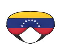 Masque pour les yeux doux imprimé drapeau du Venezuela - Ombre nocturne élastique - Bandeau résistant à la lumière pour avion, yoga, voyage, couverture complète des yeux