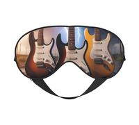 Masque pour les yeux doux imprimé hibou citrouille Happy Halloween, masques pour les yeux réglables et respirants pour dormir, blocage de la lumière et double face