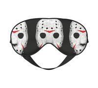 Masque pour les Yeux Doux Imprimé Tête de Mort Horreur - Ombre Nuit Élastique Anti-Lumière Bandeau pour les Yeux pour Avion Yoga Voyage