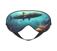 Masque pour les yeux doux pour dormir sous l'eau - Idéal pour les femmes et les hommes et les voyages, confortable et réglable, parfait pour une utilisation en intérieur/extérieur