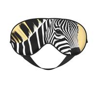 Masque pour les yeux doux zèbre noir et blanc. Unisexe, confortable et respirant, adapté pour le repos quotidien. Vous aide à entrer rapidement dans un sommeil profond.