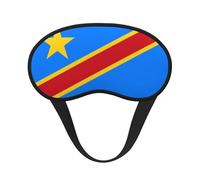 Masque pour les yeux Drapeau du Congo Universel Léger Idéal pour Voyage, Sieste de Bureau et Travail de Quart de Travail Offre un environnement de sommeil confortable