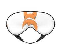 Masque pour les yeux drôle Corgi Butt Brown imprimé double face, occultant pour dormir, masque de sommeil confortable pour toutes les occasions
