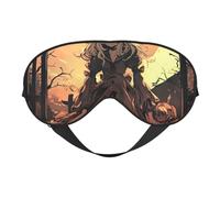 Masque pour les yeux élégant avec imprimé horreur pour Halloween, voyage, yoga, sieste, méditation, camping, travail, relaxation