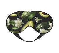 Masque pour les yeux élégant et léger avec de nombreuses images d'avocat pour le voyage, la sieste, la méditation, le camping, le travail, la relaxation