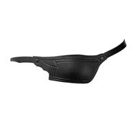 Masque pour les yeux en cuir noir, sangle réglable, confortable et durable, convient pour les yeux gauche ou droit, soin des yeux parfait, œil droit