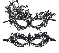 Masque pour Les Yeux en Dentelle, Bandeau Yeux Sexy, Women's Sexy Flexible Lace Masks Eye-mask for Ball Party Venetian Masquerade Costume