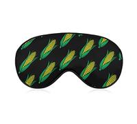 Masque pour les yeux en épi de maïs pour dormir avec les yeux bandés de nuit avec sangle réglable pour hommes femmes voyage yoga sieste