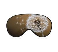 Masque pour les yeux en fleur de pissenlit soufflé pour homme et femme, respirant et réglable, masque de sommeil ultra doux, bandeau de voyage léger pour avion, sieste, sommeil nocturne