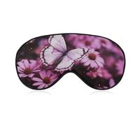 Masque pour les yeux en forme de papillon et de fleur, masque de sommeil latéral léger, masque de sommeil, coussinet nasal et bande élastique pour enfants, femmes et hommes