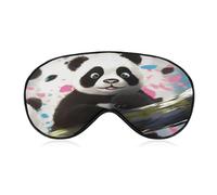 Masque pour les yeux en forme d'étoile de panda, masque de sommeil latéral, bandeau léger, coussinet nasal et bande élastique pour enfants, femmes et hommes