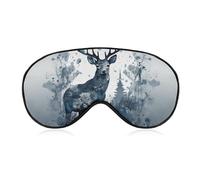 Masque pour les yeux en forme d'oiseau debout sur le côté - Masque de sommeil léger pour les yeux - Coussinet de nez et bande élastique pour enfants, femmes et hommes