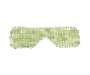 Masque pour les yeux en jade - Masque rafraîchissant réutilisable avec pierres de jade naturelles | Masque apaisant pour réduire les rides, les yeux fatigués et la gestion quotidienne du stress
