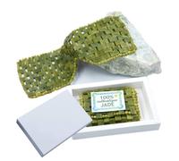 Masque pour les yeux en jade naturel Masque pour les yeux de sommeil facial anti-âge pour les yeux bandés pour les yeux gonflés, les masques pour les cernes et les poches