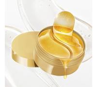 Masque pour les yeux en or 24 carats, patchs de gel sous les yeux, 30 paires de coussinets pour les yeux en hydrogel doré (60 pièces)