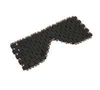 Masque pour les yeux en pierre de jade AMONIDA, rafraîchissant et confortable, pour soulager la fatigue oculaire et favoriser le sommeil, Noir, Uni, 21 x 9.5 cm / 8.2 x 3.7 inches