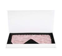Masque pour les Yeux en Pierre de Jade, Masque pour les Yeux de Sommeil Rafraîchissant, Masseur de Traitement des Yeux par le Froid, Masque de Sommeil pour les Yeux du Visage pour les(Quartz Rose)