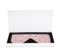 Masque pour les yeux en pierre de Jade, masseur thérapeutique rafraîchissant pour la Relaxation (Cristal rose)