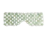 Masque pour les yeux en pierre de jade naturelle véritable, masque pour les yeux réutilisable, réduit les gonflements, expérience spa luxueuse, masque pour soulager le visage, élimine les poches