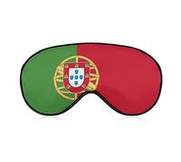 Masque pour les yeux en soie Drapeau du Portugal Art Masque de sommeil Masque pour les yeux bandés pour voyage/sieste/yoga/avion/nuit, masque pour les yeux endormi avec bande élastique