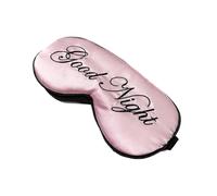 Masque Pour Les Yeux En Soie Lot de 2 masques sommeil en soie avec sangles réglables for dormir, soulager les yeux gonflés, voyages et faire une bonne sieste Pour Sommeil(Pink)
