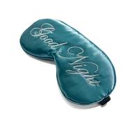 Masque Pour Les Yeux En Soie Lot de 2 masques sommeil en soie avec sangles réglables for dormir, soulager les yeux gonflés, voyages et faire une bonne sieste Pour Sommeil(Blue3)