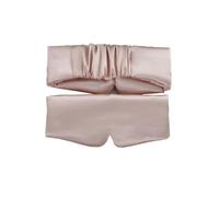 Masque Pour Les Yeux En Soie Masque de sommeil en satin de soie, confortable, cache-yeux, cache-yeux, relaxant, agrandi, for femmes et hommes, sommeil sain(1pcs Pink)