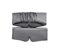Masque Pour Les Yeux En Soie Masque de sommeil en satin de soie, confortable, cache-yeux, cache-yeux, relaxant, agrandi, for femmes et hommes, sommeil sain(1pcs Grey)