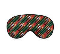 Masque pour les yeux endormi avec drapeau du Portugal américain avec sangle réglable pour les yeux bandés pour les voyages en avion