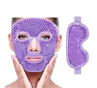 Masque rafraîchissant pour les yeux pour réduire les gonflements, les cernes, les sinuites, les rougeurs, le soulagement de la douleur, les cernes sombres, les migraines, (violet (1 masque pour les
