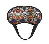 Masque pour les yeux fantaisie super doux et lisse avec sangle élastique pour les siestes, les jeux de bandeau sur les yeux en avion - Masque sans pression