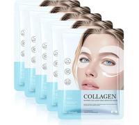 Masque pour les yeux Glow Haven, 5 paires de patchs pour les yeux au collagène, complexe peptidique et vitamine C, soin des yeux hydratant en profondeur, raffermissant et éclatant (5 Pair)