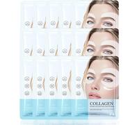 Masque pour les yeux Glow Haven, 5 paires de patchs pour les yeux au collagène, complexe peptidique et vitamine C, soin des yeux hydratant en profondeur, raffermissant et éclatant (15 Pair)