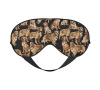 Masque pour les yeux Golden Retrievers - Couverture complète - Léger - Pour homme et femme
