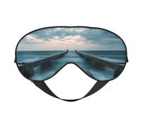 Masque pour les yeux Horizon doux pour dormir - Idéal pour les femmes et les hommes et les voyages, confortable et réglable, parfait pour une utilisation en intérieur/extérieur
