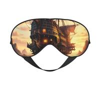 Masque pour les yeux imprimé à motifs ethniques africains doux, masques pour les yeux respirants réglables pour dormir, blocage de la lumière et double face