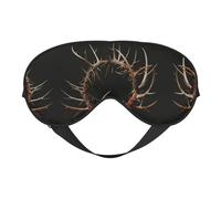 Masque pour les yeux imprimé couronne d'épines, masque de sommeil soyeux pour homme et femme, pour le sommeil et la relaxation