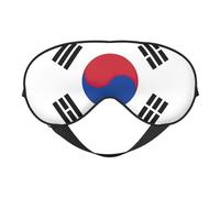 Masque pour les yeux imprimé drapeau de la République de Corée, masque doux et occultant pour les yeux pour homme et femme, nuit complète de sommeil, voyage